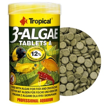 TROPICAL 3-ALGAE TABLETS A 250ml 150g POKARM