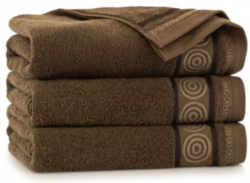 Полотенце ZWOLTEX Rondo КОРИЧНЕВОГО ЦВЕТА. ЕГИПЕТСКИЙ 70x140