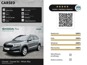 Skoda Karoq Crossover Facelifting 1.5 TSI ACT 150KM 2024 Skoda Karoq 1.5TSI 150KM Selection DSG l Hak, Paki, zdjęcie 39