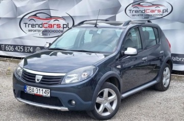 Dacia Sandero I Hatchback 5d 1.6 MPI 87KM 2009 Dacia Sandero Stepway 1.6 87 KM I rej 2010 r. Navi bezwypadkowa serwisowa, zdjęcie 2