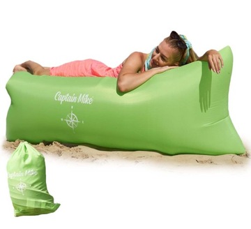 WYTRZYMAŁY Materac DMUCHANY Lazy Bag Leżak NA PLAŻĘ AIR SOFA Captain Mike