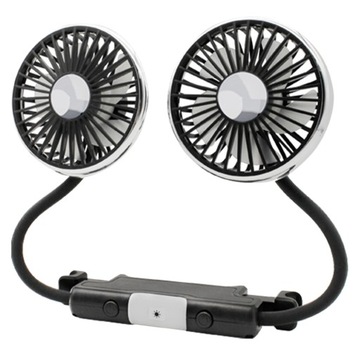 WENTYLATOR SAMOCHODOWY USB PRZENOŚNY SKUTECZNE CHŁODZENIE W PODRÓŻY
