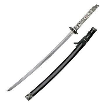 MIECZ, KATANA JAPOŃSKA Z PIĘKNĄ TSUBĄ + STOJAK SW-05