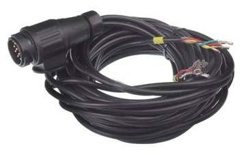 GOTOWA WIĄZKA ELEKTRYCZNA DO PRZYCZEPY Z WTYCZKĄ 13PIN 7/12V PRZEWÓD 2x9m