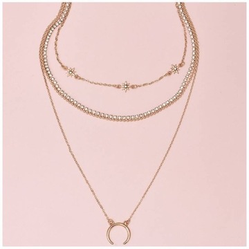 Naszyjnik choker delikatny 4W1 N747