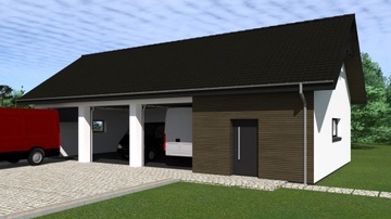 PROJEKT GARAŻU TRZYSTANOWISKOWEGO G323