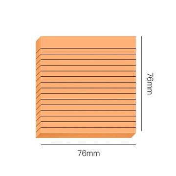 30/50 Sheets Gradient Transparent Sticky Notes Waterproof Horizontal Line I