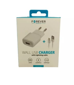 FOREVER ŁADOWARKA SIECIOWA TC-01 1XUSB-LIGHTNING