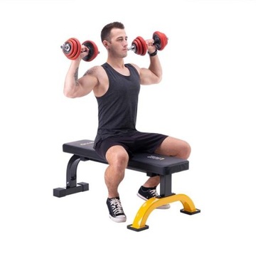 ПРЯМАЯ СКАМЬЯ Устойчивая, с мягкой спинкой, HMS 200 кг.