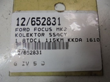 FOCUS MK2 KOLEKTOR SACÍ/ZBĚRNÉ 16100011 1,8TDCI