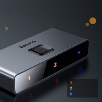 ДВУНАПРАВЛЕННЫЙ ПЕРЕКЛЮЧАТЕЛЬ BASEUS HDMI РАЗВЕТВИТЕЛЬ FULL HD 4K 30 Гц
