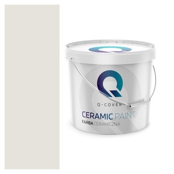 FARBA CERAMICZNA BIEL BIAŁA ZŁAMANA W SZARY SZAROŚĆ SZARY GŁĘBOKI MAT 2L