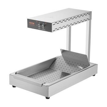 Подогреватель для картофеля фри VEVOR 750 Вт 104-122°F Нержавеющая сталь 304