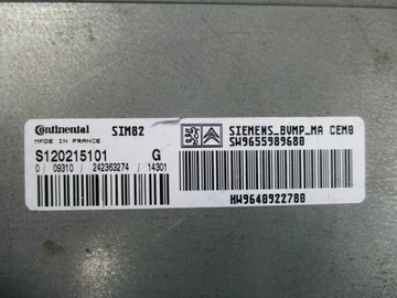 JEDNOTKA ŘÍZENÍ PŘEVODOVKY ŘAZENÍ CITROEN C3 I C2 9640922780