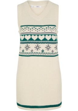 ТРИКОТАЖНЫЙ ЖИЛЕТ С ВЫРЕЗОМ V__56