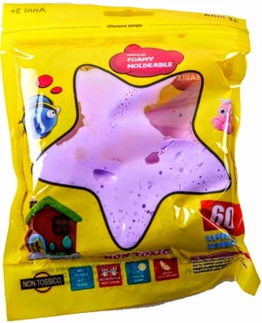MAGICZNA MASA PLASTYCZNA CIASTOLINA PIANKOLINA PLASTELINA POLIMEROWA 60G