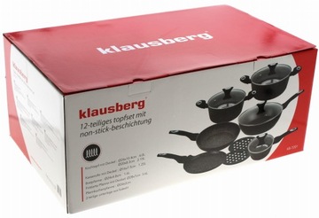 Набор горшков из гранита, 12 шт. ИНДУКЦИОННЫЕ ПОТЫ 01