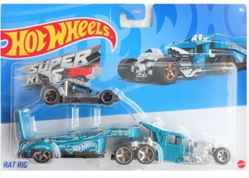 HOT WHEELS Ciężarówka + Autko District Transport
