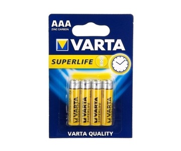 4x Bateria alkaliczna VARTA SUPERLIFE R3 AAA 1,5V
