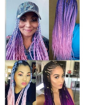 СИНТЕТИЧЕСКАЯ КОСИКА ДЛИННАЯ ОМБРЕ 120 СМ РАЗНОЦВЕТНАЯ КОСИКА