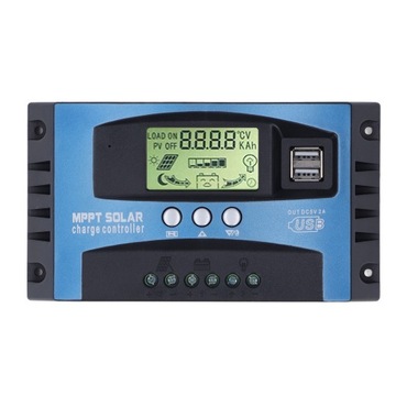 КОНТРОЛЛЕР СОЛНЕЧНОЙ ЗАРЯДКИ LCD MPPT 80A 12В/24В
