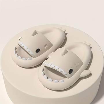 Противоскользящие шлепанцы Cartoon Shark, легкие, быстросохнущие шлепанцы