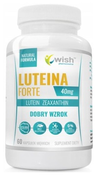 Wish Luteina Forte 40mg Wzrok Zmęczone Oczy 60 kap