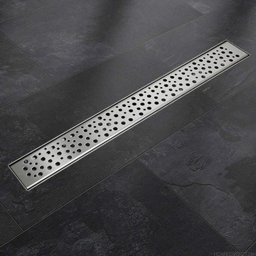 ODPŁYW 50 cm LINIOWY Z SYFONEM STAL