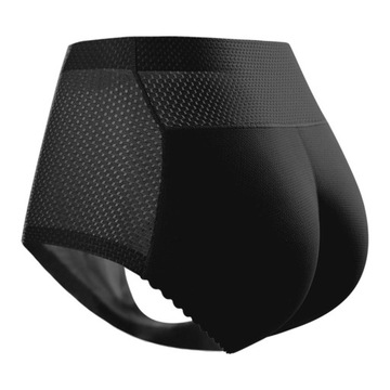 Hip Butt Lifter Shaper Wyściółka Majtki Push Up Bottom Bielizna Damska Czarna L