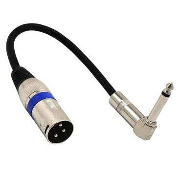 Разъем XLR для вилки 6,35 мм, 1/4 дюйма, 90 градусов, штекер