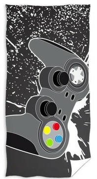 Ręcznik plażowy 70x140 game over pad bawełniany
