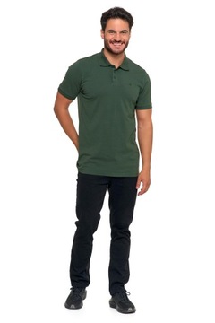 Koszulka męska MORAJ bawełniana Koszulka Polo Khaki REGULAR FIT r. M