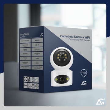 ДВОЙНАЯ ВРАЩАЮЩАЯСЯ ВНУТРЕННЯЯ КАМЕРА WIFI УМНЫЙ ДОМ ДЕТСКАЯ КОМНАТА SMART ДЕТЕКЦИЯ 8MP