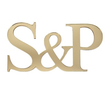 Золотое зеркало ИНИЦИАЛЫ для свадебного торта, украшение бока торта инициалами