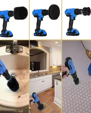 6 ЧИСТЯЩИХ ЩЕТОК ДЛЯ ДРЕЛ И ОТВЕРТОК, ПРОЧНЫЕ ЧЕРНЫЕ ПОДУШКИ