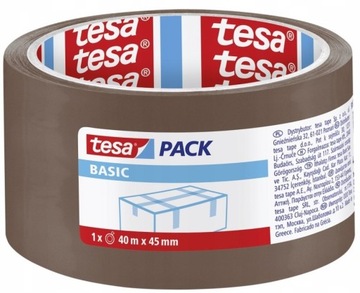Taśma pakowa brązowa tesa BASIC 40m x 45mm