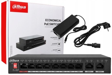 SWITCH POE PFS3010-8ET-96-V2 8-PORTOWY DAHUA