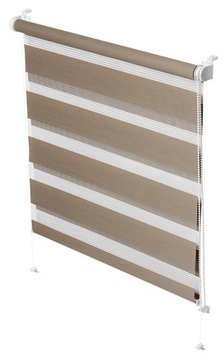 Roleta dzień noc mocca 73,5 x 215 cm