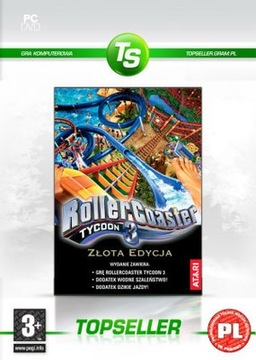 ROLLERCOASTER TYCOON 3 + DODATKI - ZŁOTA - PL NOWA