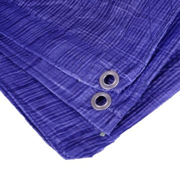 СИНИЙ АРМИРОВАННЫЙ БРЕЗЕНТ ПЭ КРЕЗЕНТ 5x6