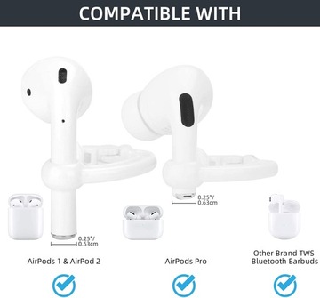 ЗАЖИМ, ПРОТИВОСКОЛЬЖАЮЩИЙ КРЕПЛЕНИЕ ДЛЯ УШЕЙ, AIRPODS 1/ PRO