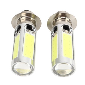 2x6000K Biała H6M COB LED Motor Bike/ATV Żarówka przeciwmgielna reflektora