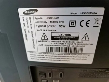 ТЕЛЕВИЗОР SAMSUNG UE40EH5000 + ПУЛЬТ ДУ