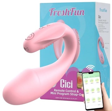 Stymulator masażer łechtaczki sterowany aplikacją telefonem - FRESHFUN CICI