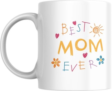 Kubek ceramiczny kubek z nadrukiem, prezent na dzien mamy kubek best mom