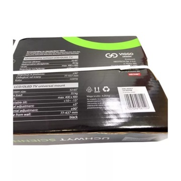 КРЕПЛЕНИЕ ДЛЯ ТВ VIGGO DESIGN WML-5535-F 23–65 ДЮЙМОВ