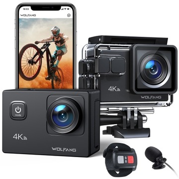 WOLFANG GA100 4K 20MP WiFi EIS спортивная камера