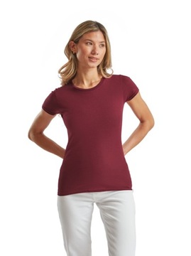 KOSZULKA DAMSKA Fruit of The Loom T-SHIRT DAMSKI Brick Red M