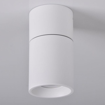 LED SPOT на трубке GU10, ПОДВИЖНЫЙ ОТРАЖАТЕЛЬ, накладной монтаж