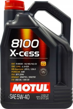 Olej silnikowy Motul 8100 X-cess 5 l 5W-40